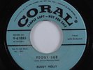 Rock & Roll 45 BUDDY HOLLY Peggy Sue CORAL promo HEAR