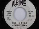 Teen Popcorn 45 CAROLE KING Oh, Neil  ALPINE promo HEAR