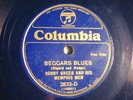 78 : BLUE COL 2833 D- SONNY GREER - SATURDAY NIGHT FUNCTION  / BEGGARS BLUES