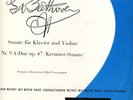 Beethoven: Kreutzer-Sonate. Doreau: piano, Loewenguth: violin. opera St 1972