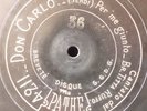 classical 78 RPM- VERDI- DON CARLO-per me giunto- titta ruffo- pathe 1915 EX