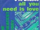 THE BEATLES 45 ALL YOU NEED IS LOVE+PS ITALY RARE 1976 APPLE
