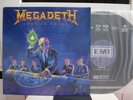 MEGADETH / RUST IN PEACE, RARE KOREA ORIG. EMI 3-STRIPED LP w/INSERT NM