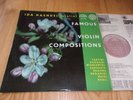 SUPRAPHON SUA ST 50465 UK 1st R/S FAMOUS VIOLIN COMPOSITIONS *IDA HAENDEL* EX