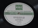 DEEP PURPLE in concert 1974 CN2096 UK BBC TRANSCRIPTION DISC VG+/EX-