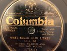Columbia 15758  Carter & Young WHAT SUGAR HEAD LICKER WILL DO 78 rpm EE+1931