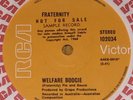 FRATERNITY(AC/DC,Bon Scott):Welfare Boogie.VERY RARE Aussie/OZ PROMO 45-1972-EX+