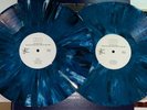 KISS, LIVE AT THE STONE PONY, 2LP BLUE/WHITE SPLATTER VINYL, LEATHER BOUND BOOK