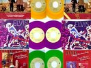 King ELVIS Presley 50th ANNIVERSARY COLOR VINYL PROMO'S Set of 3 45's P/S NEW