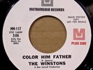 THE WINSTONS Color Him Father & Amen, Brother promo vinyl 7