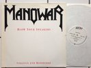 MANOWAR  blow your speakers / violence Mini LP 1.Press 1987 Slayer Kreator Sodom