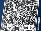 ORIGINAL 1983 PROMO KEITH HARING ART PRINT & HIP HOP B.BOY VINYL RECORD NM RARE