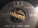45rpm; THE INVICTORS; That's All Right & Where All Lovers Meet    TPE- DOOWOP