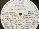 THELMA HOUSTON ACETATE *RARE* 1971 WHITE LABEL PROMO- MOTOWN