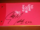 ???? George Michael MTV AWARDS MILAN PROGRAM 1998 rare original autographed signed