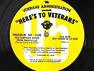 'Here's to Veterans' Radio Show Program 1235/1236 Red Simpson Wayne Newton LP EX
