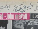 RARE JOHN MAYALL BLUESBREAKERS DIARY OF A BAND LP SIGNED BY 7 STONES FREE BLUES