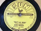 ELVIS PRESLEY THE HOLY GRAIL ORIGINAL SUN RECORD THATS ALL RIGHT 78 RPM 1954