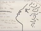 JEAN COCTEAU drawing + text LES PETITS CHANTEURS DE SAINT LAURENT Boys Choir LP