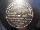 Mother Goose Rhymes 1902 Pre Matrix VICTOR MONARCH RECORD Eldridge Johnson 78