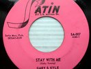 GARY & KYLE garage rock pop VG+ Satin 45 STAY WITH ME   SMALLER THAN YOU ct1145