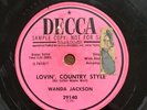 WANDA JACKSON Lovin' Country Style ROCKABILLY COUNTRY DECCA PROMO 78