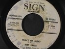 BERT KEYES: Where Or When / Peace Of Mind 45 Hear  (dj, label wear, obscure 60s