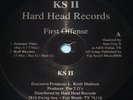 rare KS II FIRST OFFENSE NO TIME FOR HOES RUFF RHYME HARD HEAD tx RAP G-FUNK 12