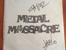Vintage 1982 AUTOGRAPH Metal Massacre Record Album LP Newsted Ulrich Hetfield