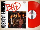Michael Jackson Bad RED ?LISTEN? UK 12