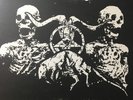 Satanic Warmaster Clandestine Blaze Split LP Splatter 