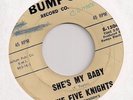 THE FIVE KNIGHTS : She's My Baby / Dark Was The Night (Bumps) Doo Wop 45 LISTEN