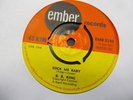 BB KING ROCK ME BABY / I CAN'T LOSE 1964 EMBER RECORDS EMB S196  EXCELLENT