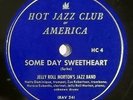 JELLY ROLL MORTON jazz 78RPM HJCA 4 Some Day Sweetheart, London Blues