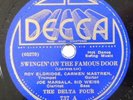 THE DELTA FOUR jazz 78 DECCA 737 sunburst roy eldridge Swingin On The Famous Doo