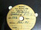 2 RARE WDNC RADIO TRANSCRIPTION DISCS: Douglas MacArthur speech & Grady Cole