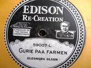 1920 SCANDINAVIAN EDISON DIAMOND DISC 59007 Norwegian Comic Eleonora Olsen 78