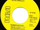 Elvis Presley 45 PROMO YELLOW LABEL 47-9768 Rubberneckin' DON'T CRY DADDY Davis
