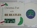 BEATLES CHRISTMAS FUN WITH DUKPORT MFPM-86Y51 Japan OBI WHITE VINYL VINYL 10