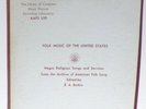 NEGRO RELIGIOUS SONGS AND SERVICES- FOLK MUSIC OF THE UNITED STATES AAFS L10