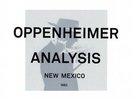 OPPENHEIMER ANALYSIS New Mexico 2x LP NEW VINYL Minimal Wave Deux Autumn Human