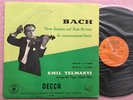 EMIL TELMANYI Bach Solo Violin ORIG Decca LXT 2951 UK-1954 LP EX+/NM-