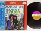 SONNY & CHER LOOK AT US WARNER SP-8613T Japan OBI PROMO VINYL LP
