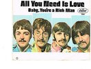 The Beatles R&R 45 (CAPITOL 5964 )All You Need Is Love/Baby You're A Rich Man VG