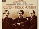 CORTOT THIBAUD CASALS - BEETHOVEN HAYDN SCHUBERT SCHUMANN - EMI 3xLPs box EX++