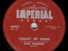 FATS DOMINO 78 RPM R&B ON IMPERIAL 5442-IT’S YOU I LOVE/VALLEY OF TEARS – VG+