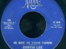 CURTIS LEE Is She In Your Town RARE NORTHERN SOUL 45 on MIRA