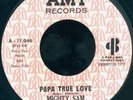 MIGHTY SAM Papa True Love X-OVER SOUL 45 on AMY VG++