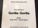 Peter Weiser's Gorilla-Gorilla Wiener Festwochen 1972 Originalaufnahme