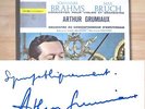 SIGNED LP - ARTHUR GRUMIAUX Brahms Violin Concerto PHILIPS G/F DELUXE SLEEVE
